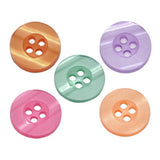 Maxbell 100x resin buttons Round 4-holes sewing scrapbooking crafts accessories 15mm