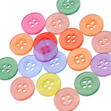 Maxbell 100x resin buttons Round 4-holes sewing scrapbooking crafts accessories 15mm