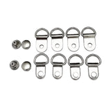 Maxbell Boot Lace Hooks for Leather Craft Mountaineering Shoes Bag Silver 8x12mm