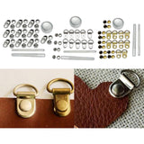 Maxbell Boot Lace Hooks for Leather Craft Mountaineering Shoes Bag Silver 8x12mm