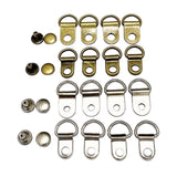 Maxbell Boot Lace Hooks for Leather Craft Mountaineering Shoes Bag Silver 8x12mm