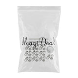 Maxbell Boot Lace Hooks for Leather Craft Mountaineering Shoes Bag Silver 18×8.5mm