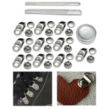 Maxbell Boot Lace Hooks for Leather Craft Mountaineering Shoes Bag Silver 18×8.5mm
