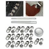 Maxbell Boot Lace Hooks for Leather Craft Mountaineering Shoes Bag Silver 18×8.5mm