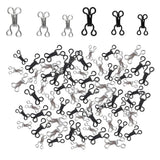 Maxbell 120 Pairs Hook and Eye Fasteners Bra for Trousers 3 Sizes Dress Skirt Collar