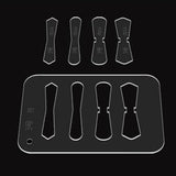 Maxbell Leather Acrylic Template Set Keychain Pattern Stencil DIY Handmade Tool No 3