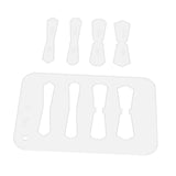 Maxbell Leather Acrylic Template Set Keychain Pattern Stencil DIY Handmade Tool No 3