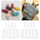 Maxbell Leather Acrylic Template Set Keychain Pattern Stencil DIY Handmade Tool No 3