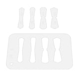 Maxbell Leather Acrylic Template Set Keychain Pattern Stencil DIY Handmade Tool No 3