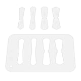 Maxbell Leather Acrylic Template Set Keychain Pattern Stencil DIY Handmade Tool No 3