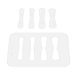 Maxbell Leather Acrylic Template Set Keychain Pattern Stencil DIY Handmade Tool No 3