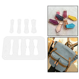 Maxbell Leather Acrylic Template Set Keychain Pattern Stencil DIY Handmade Tool No 3