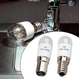 Maxbell 2Pcs Universal Sewing Machine LED Light Bulb E14 BA15D Screw in Type 220V