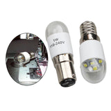 Maxbell 2Pcs Universal Sewing Machine LED Light Bulb E14 BA15D Screw in Type 220V