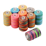 Maxbell 10x Sewing Thread Spool Sewing Thread for Overlock Stitching Hand Knitting