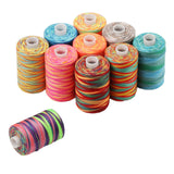 Maxbell 10x Sewing Thread Spool Sewing Thread for Overlock Stitching Hand Knitting