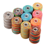Maxbell 10x Sewing Thread Spool Sewing Thread for Overlock Stitching Hand Knitting