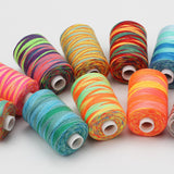 Maxbell 10x Sewing Thread Spool Sewing Thread for Overlock Stitching Hand Knitting