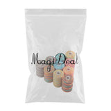 Maxbell 10x Sewing Thread Spool Sewing Thread for Overlock Stitching Hand Knitting