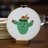 Maxbell DIY Needlework Kits Cross Stitch Craft Embroidery Starter Kit Cactus