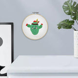 Maxbell DIY Needlework Kits Cross Stitch Craft Embroidery Starter Kit Cactus