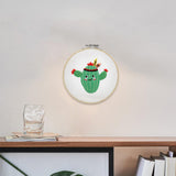 Maxbell DIY Needlework Kits Cross Stitch Craft Embroidery Starter Kit Cactus