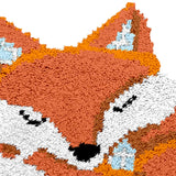 Maxbell Latch Hook Rug Kits Animal Crocheting Sewing Craft Tool Fox