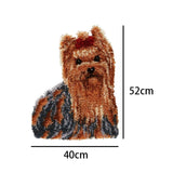 Maxbell Latch Hook Rug Kits Animal Crocheting Sewing Craft Tool Long haired dog