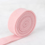Maxbell Wool Felt Ribbon Sewing Appliques Gift Bows for Holiday Home Decoration Pink
