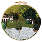 Maxbell Embroidery Kit Cross Stitch Beautiful Craft w/Frame Hoop DIY for Kids Adults Jiangnan Water Town