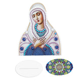 Maxbell Creative Diamond Painting Arts Craft Religions Decor Ornaments White Blue