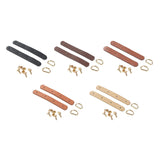 Maxbell Faux Leather Sew On Faux Leather Strap with D Ring Buckle Strap Black