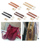 Maxbell Faux Leather Sew On Faux Leather Strap with D Ring Buckle Strap Black
