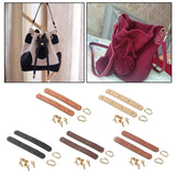 Maxbell Faux Leather Sew On Faux Leather Strap with D Ring Buckle Strap Black