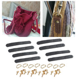 Maxbell Faux Leather Sew On Faux Leather Strap with D Ring Buckle Strap Black