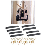 Maxbell Faux Leather Sew On Faux Leather Strap with D Ring Buckle Strap Black
