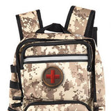 Maxbell Red Cross Patch Nurse Durable Fastener for Mountaineering Fishing Hunting Brown