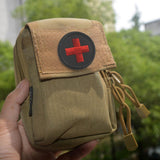 Maxbell Red Cross Patch Nurse Durable Fastener for Mountaineering Fishing Hunting Black