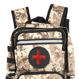 Maxbell Red Cross Patch Nurse Durable Fastener for Mountaineering Fishing Hunting Black