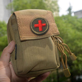 Maxbell Red Cross Patch Nurse Durable Fastener for Mountaineering Fishing Hunting Green