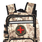Maxbell Red Cross Patch Nurse Durable Fastener for Mountaineering Fishing Hunting Green