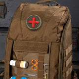 Maxbell Red Cross Patch Nurse Durable Fastener for Mountaineering Fishing Hunting Green