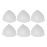 Maxbell 3 Pairs Foam Bra Insert Refreshing Soft Bra Pads Inserts for Everyday Wear White