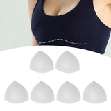 Maxbell 3 Pairs Foam Bra Insert Refreshing Soft Bra Pads Inserts for Everyday Wear White