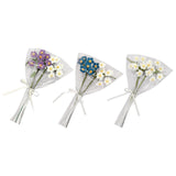 Maxbell Artificial Flowers Combo Unassembled Wedding Rehearsal for Halloween Office Purple and White