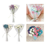 Maxbell Artificial Flowers Combo Unassembled Wedding Rehearsal for Halloween Office Purple and White