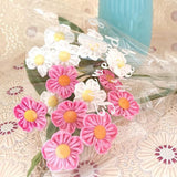 Maxbell Artificial Flowers Combo Unassembled Wedding Rehearsal for Halloween Office Purple and White