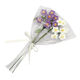 Maxbell Artificial Flowers Combo Unassembled Wedding Rehearsal for Halloween Office Purple and White