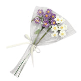 Maxbell Artificial Flowers Combo Unassembled Wedding Rehearsal for Halloween Office Purple and White