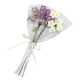 Maxbell Artificial Flowers Combo Unassembled Wedding Rehearsal for Halloween Office Purple and White